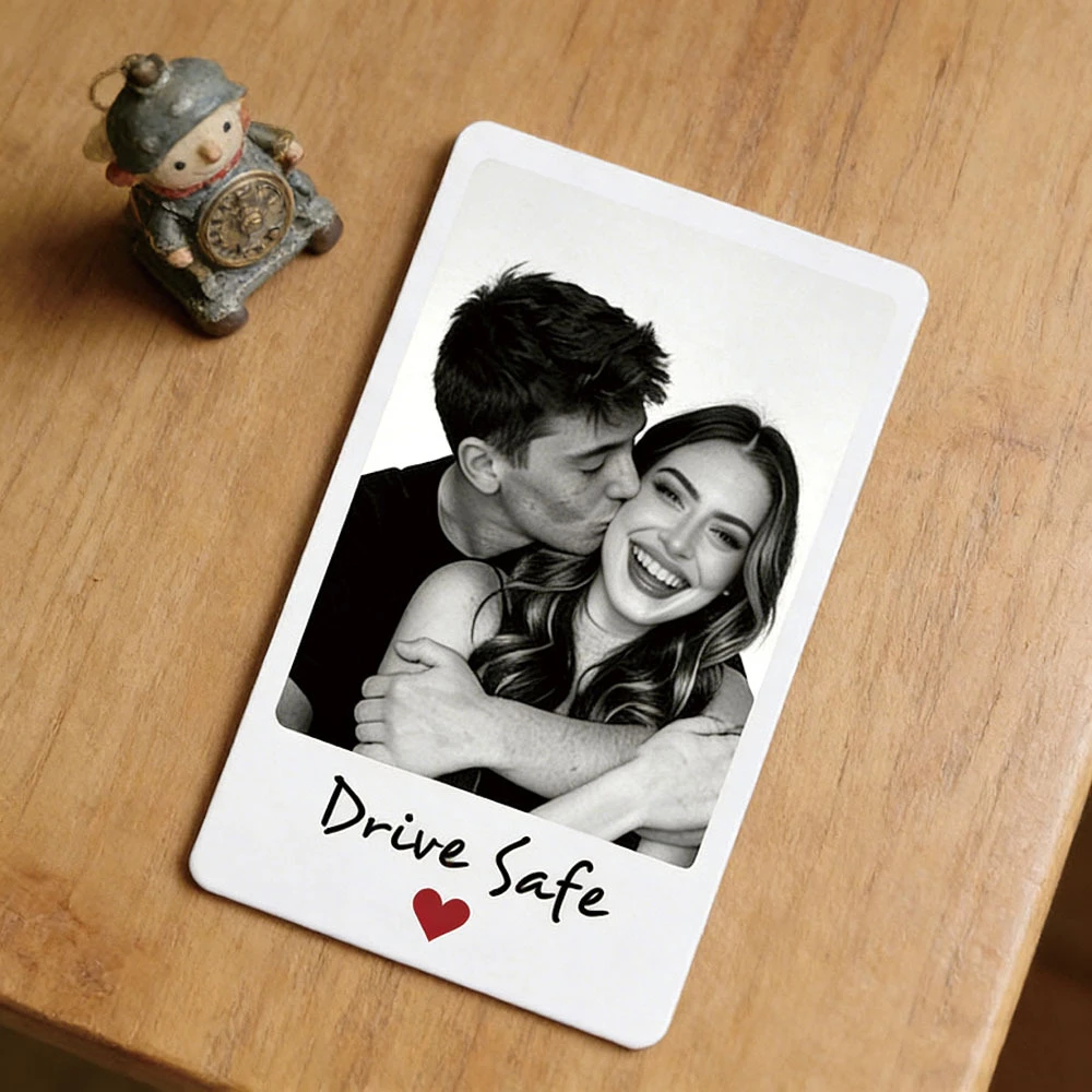 Personalized Metal Wallet Card Custom Photo Engraved Text Durable Sentimental Gift For Husband Father Boyfriend Loved One