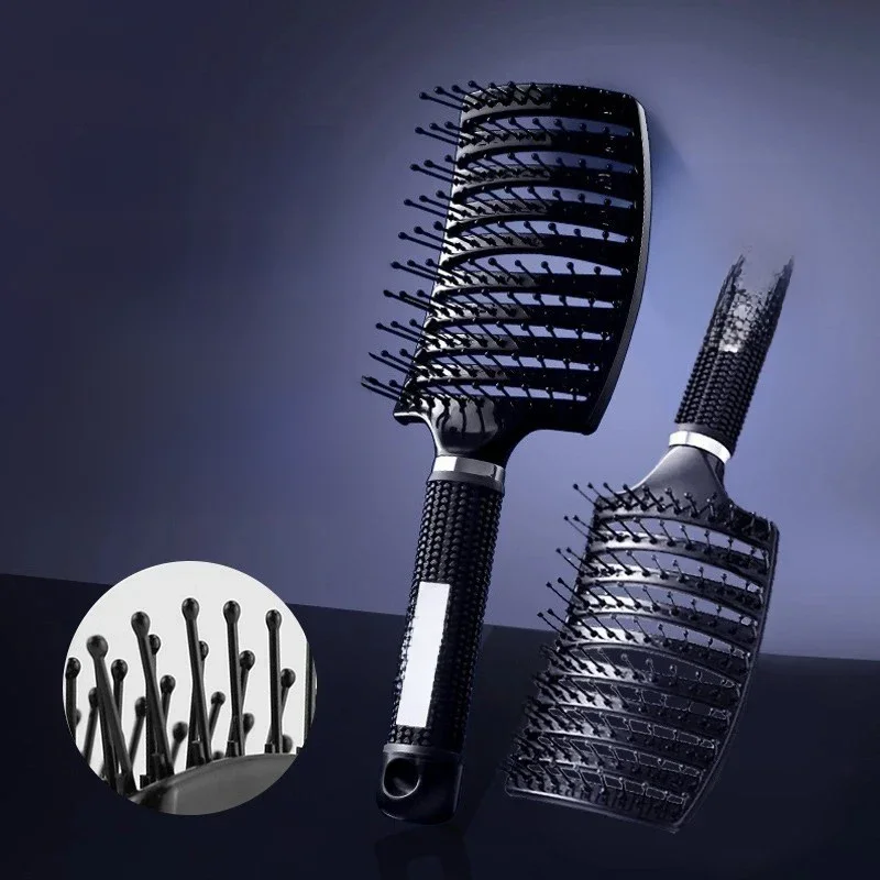 Big Bend Fluffy Rib Hairbrush, Air Cushion Comb, Fluffy Hair Volume, Styling Tools, Dormitory