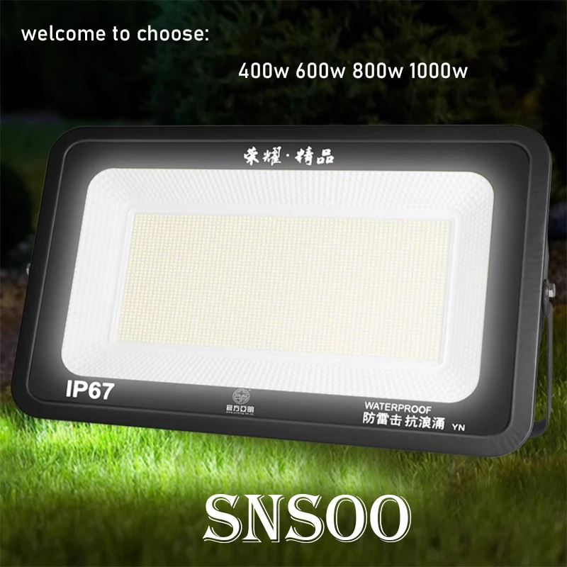 Hot sale 2024 LED Flood Light 400W 600W 800W 1000W outdoor light for building househould factory warehouse