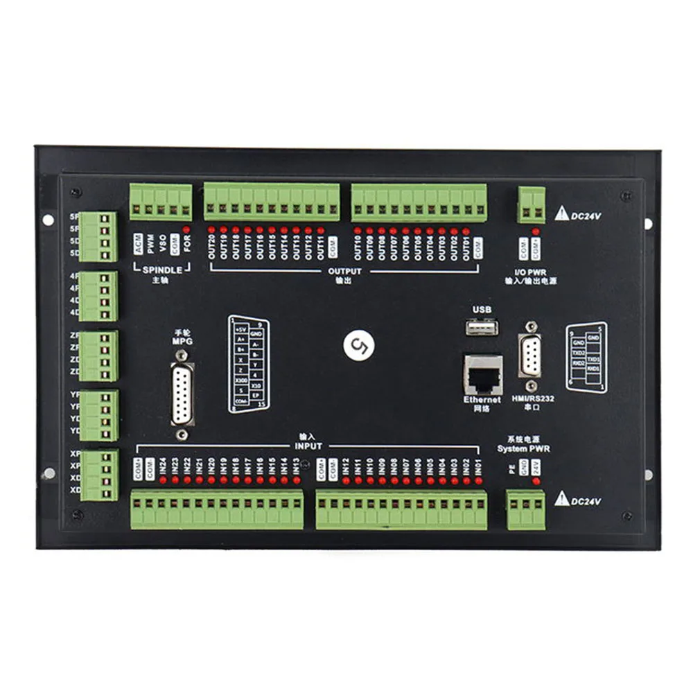 New And Updated Ddcs-expert Cnc Offline Controller 3/4/5 Axis 1mhz G Code + 6 Axis With Emergency Stop Electronic Handwheel