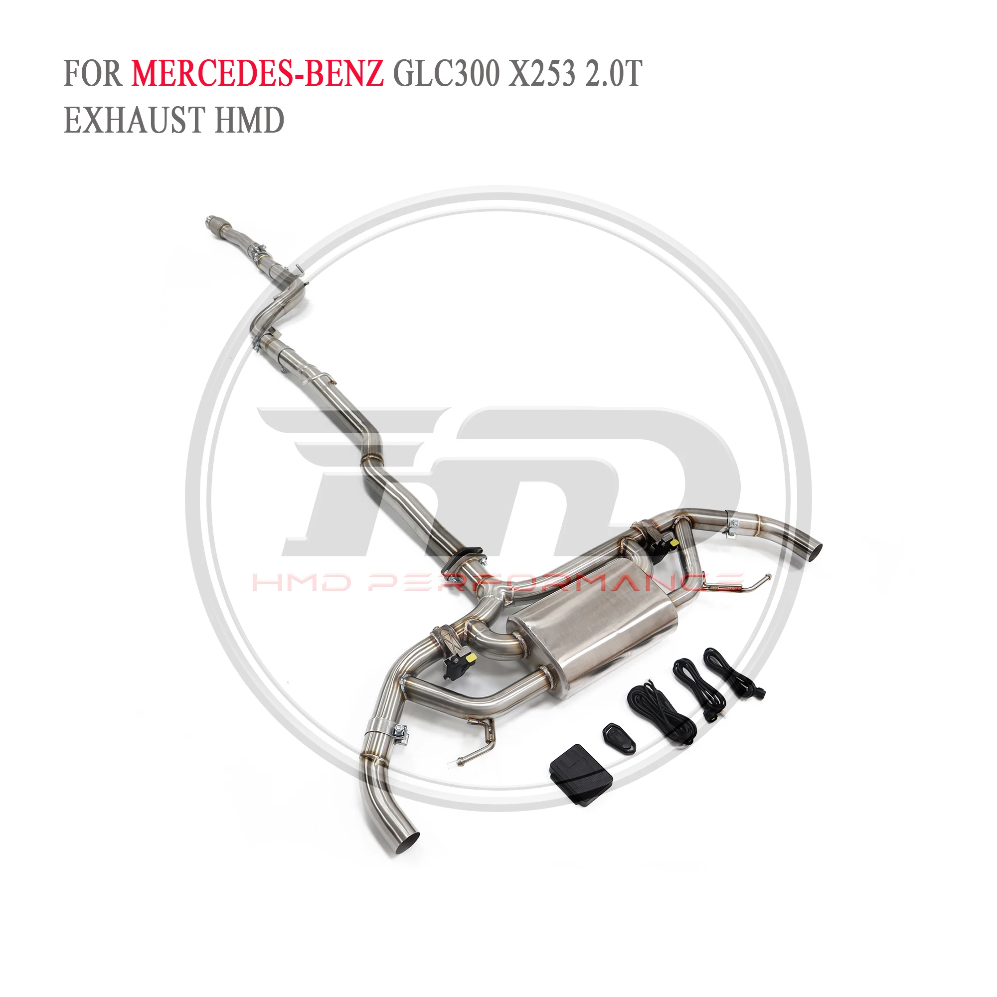 

HMD Exhaust System Stainless Steel Performance Catback for Mercedes Benz GLC300 X253 2.0T Muffler With Valve