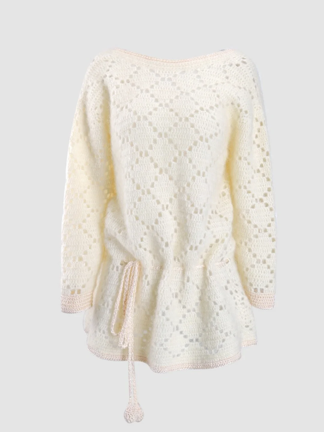 

Новое вязаное платье Весна 2026, ажурное мини-платье из шерстяной смеси с ворсом, высокое качество, элегантное и модное