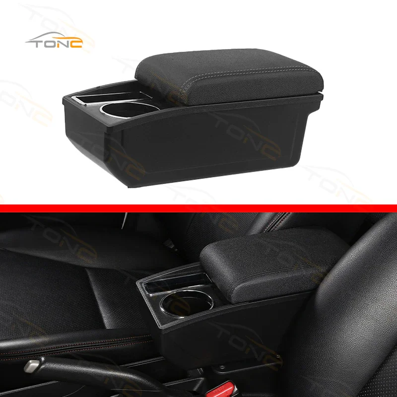 For Honda Brio-s Car Center Console Armrest Storage Box For Honda Brio Armrest with cup holder design Car Accessories