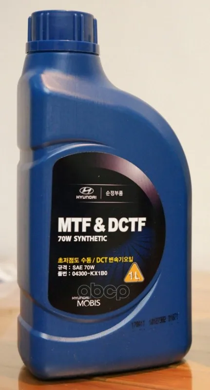 Oil Sintetico per Cambio MTF DCTF 70W API GL-4 1L (04300-KX1B0: Guida Completa per Hyundai e Kia