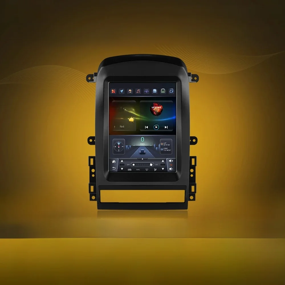 Hizpo 9,7 "2 Din Android Auto Auto Radio für Chevrolet Captiva Sport 2006 - 2012 Multimedia Video Player Carplay für Tesla Stil