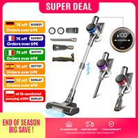 Inse S9X cordless vacuum cleaner, 55KPa, 55min, 1 L dust cup, light display battery, for animal hair, Carpet