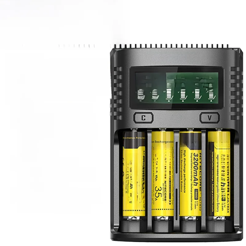 NITECORE UMS4 Quatre Fentes Intelligent Chargeur de Batterie USB-C 4A QC Charge Rapide Superbe Chargeur Pour 18650 14500 26650 21700 AA AAA