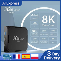 New X96Max Plus Ultra Android 11 TV Box Amlogic S905X4 4GB 64GB TVBOX AV1 8K Wifi BT X96 Max Media Player 4GB 32GB Set Top Box