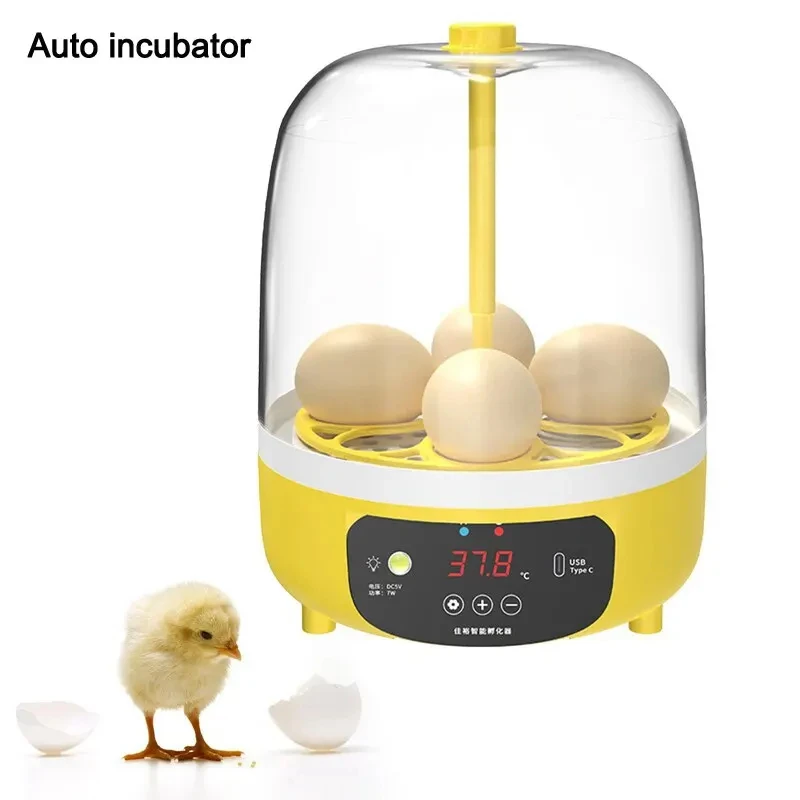 Mini Eggs Incubator Hatching Machine Turning Hatching Brooder Farm Bird Quail Chicken Poultry Automatic Farm Incubation Tools