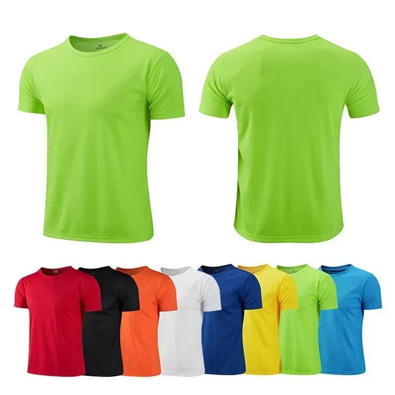 T-shirt de Sport à col rond à séchage rapide, chemise de Fitness, d'entraînement, de course, vêtements de Sport perméables pour hommes, Jahюм Ж Jah Во Лет Hei
