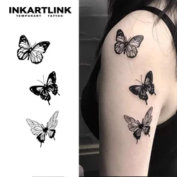 Butterfly Temporary Tattoo,Lasts To 15 Days New Technology Magic Waterproof Semi Permanent Sticker.