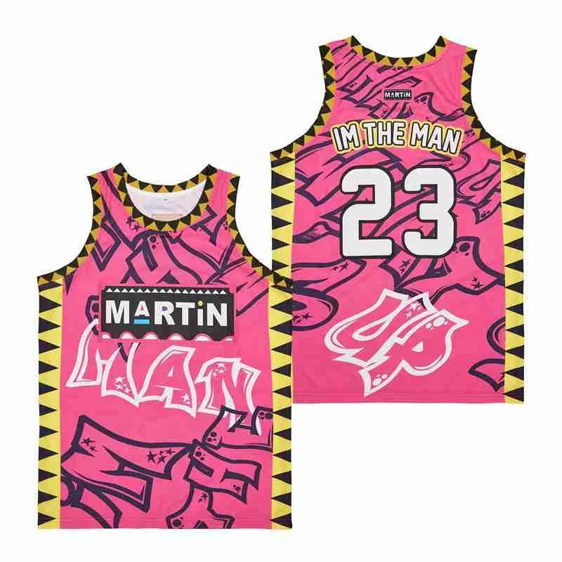 MARTIN 23. IM THE MAN BG koszulki koszykarskie odzież sportowa na świeżym powietrzu Hip-Pop Graffiti kultura edycja retro koszulka bez rękawów topy