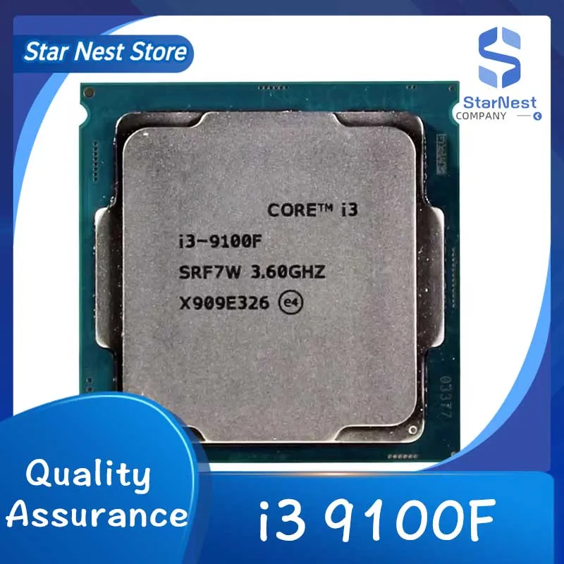 Core i3 9100F 3.6GHz SRF7W/SRF6N 4-Core LGA 1151 cpu processor