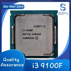 CPU Core I3 9100F -Prozessor, 3,6 GHz, SRF7W, SRF6N, 4 CORE, LGA 1151 12 Hauptverkaufsplatte Mae i3 9100f - №8