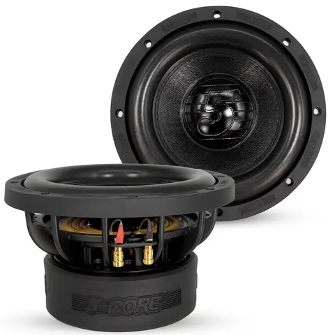 5 Core 8 Inch Car Subwoofer Dual 2Ohm 1000W Component Sub Woofer Driver Aluminum Frame 8” Woofers WF 8140 DBL D2