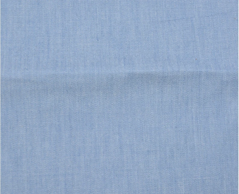 4.2 oz Light Blue Raw Denim Fabric Herringbone Chambray Denim Jean Shirt Material Thin Denim Cloth For UpholsteryW160419