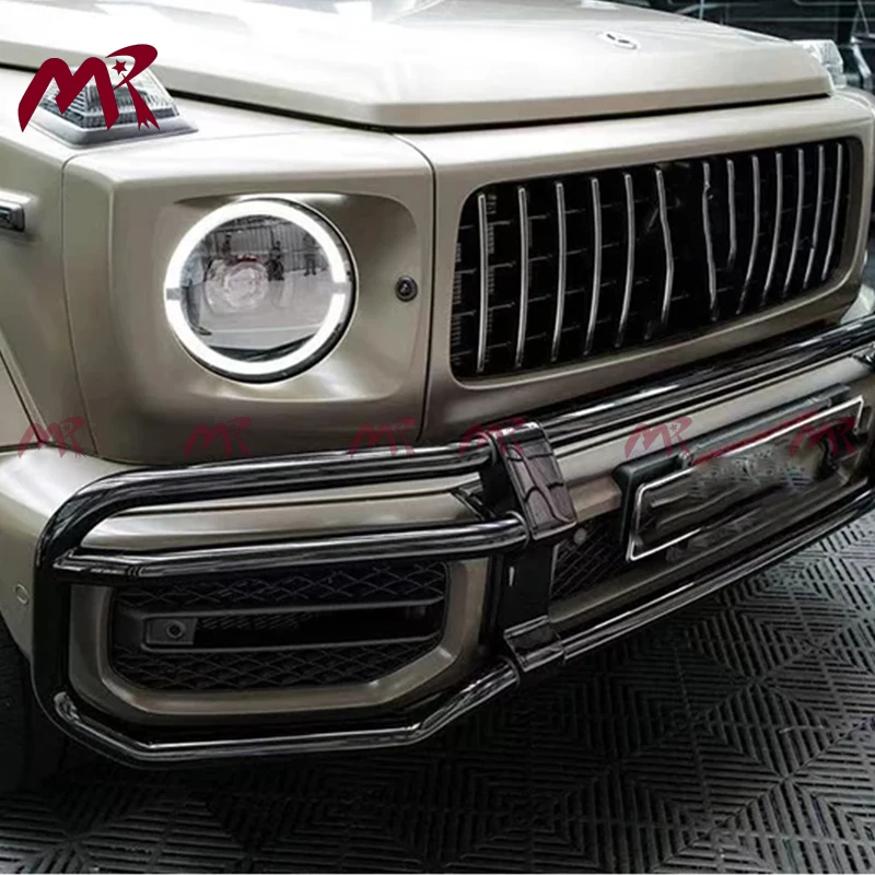 G63 Bull Bar For Mercedes W464 G-Class G63 Front Bumper Protection Guard Stainless Steel G63 Front Guard Bull Bar High Fitment view 3