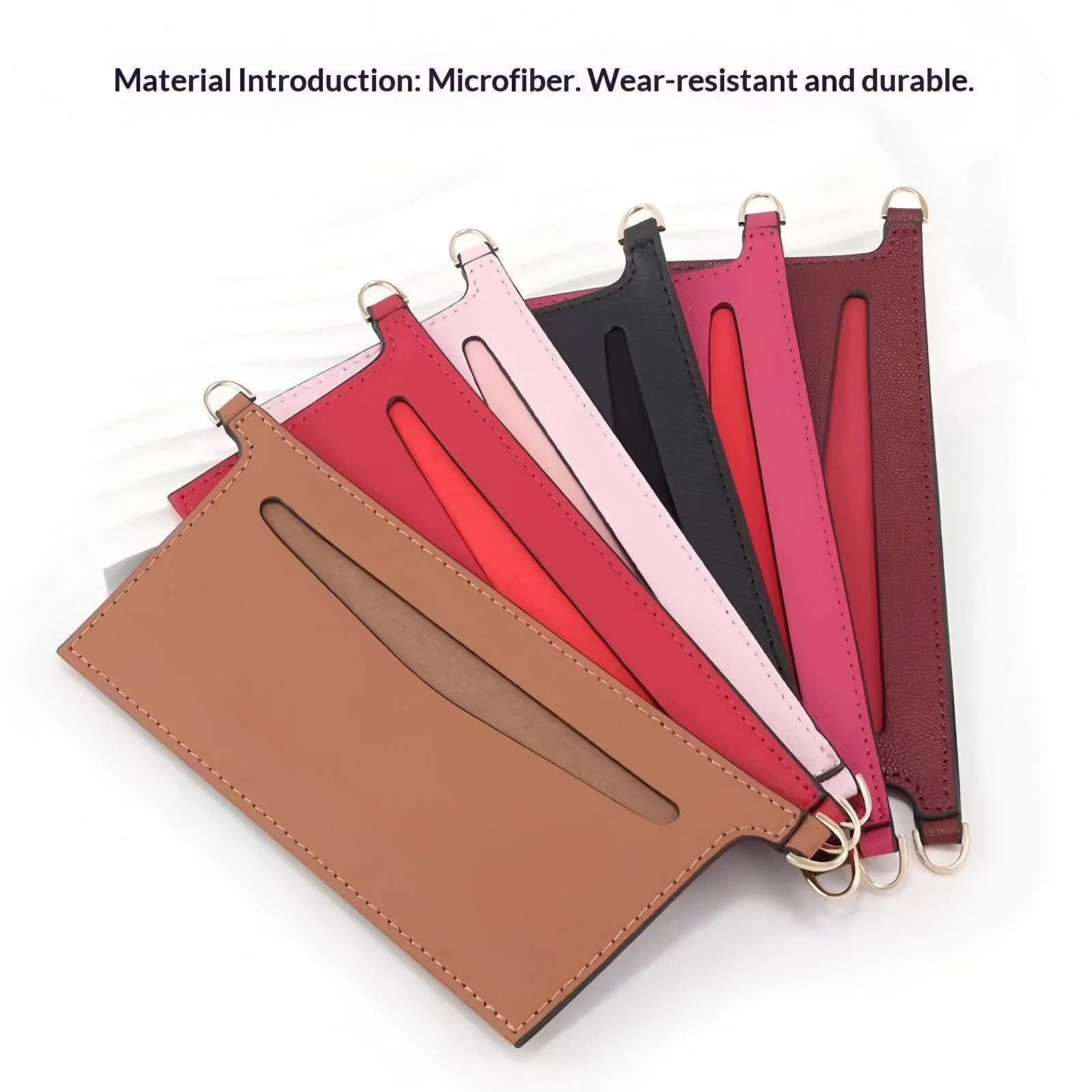 Long Envelope Bag Organizer Insert Felt Handbag Liner Multi Pocket Purse Inner Storage Shaper Divider