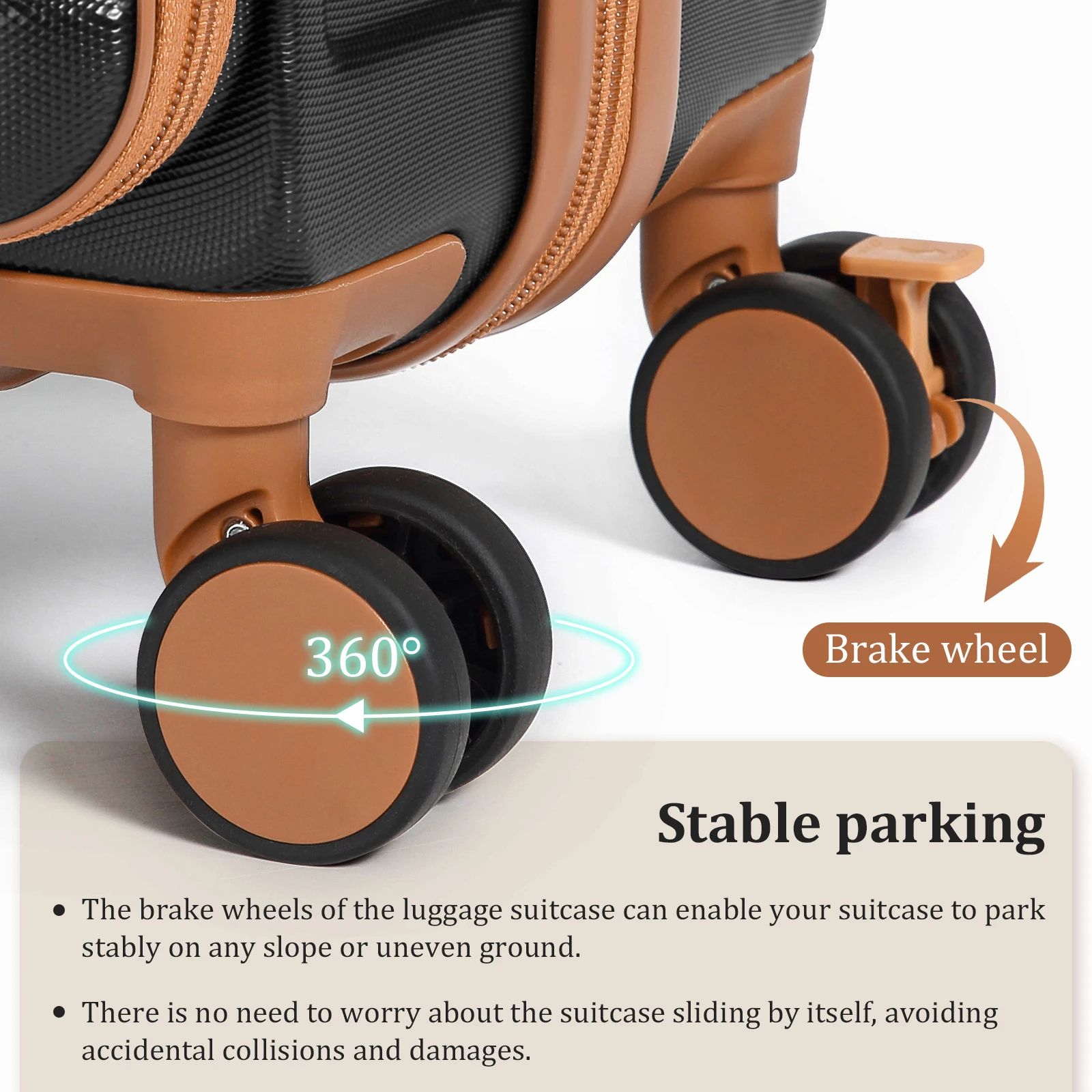 طقم أمتعة صلب من imiomo مكون من 3 قطع للنساء، طقم حقيبة سفر خفيفة الوزن ذات جوانب صلبة مع عجلات دوارة وقفل TSA #6