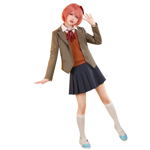 Костюм для косплея Sayori/Natsuki/Yuri/Monika из Doki Doki Literature Club