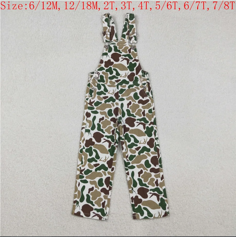 

Новые горячие P0828 утиная собака олень коричневый камуфляжный принт на подтяжках джинсовые детские комбинезоны для охоты