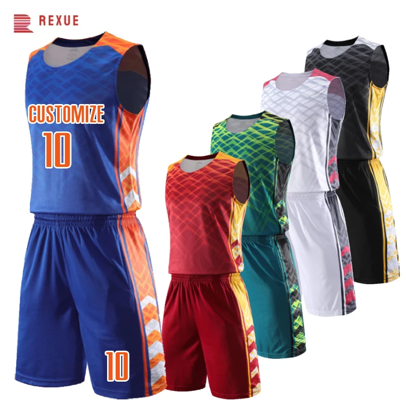 

Men Kids Basketball Jersey Set How Sell College Team Professional Sleeveless Vest Basketball Training Uniforms Plus Size 2 Piece