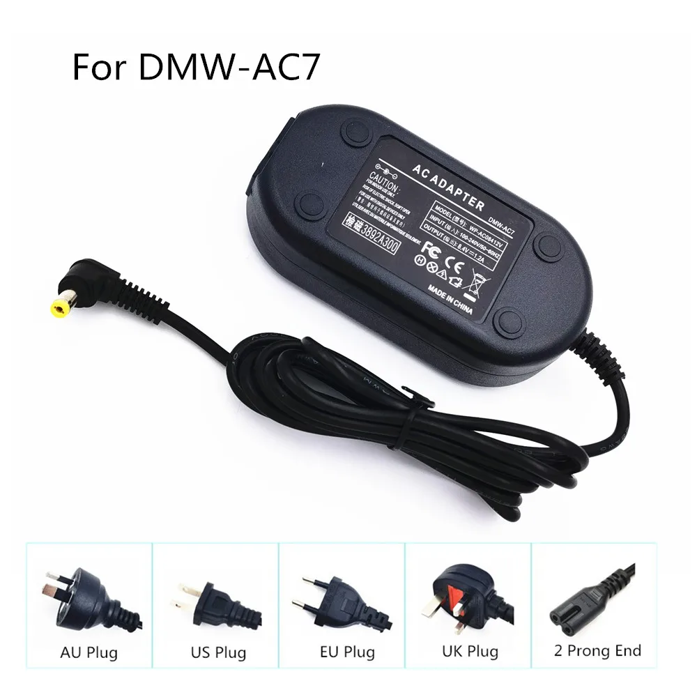 DMW-AC7 DMW-CAC1 Camera AC Power Adapter for Panasonic DMC FZ50 FZ30 FZ35 FZ38 FZ7 FZ8 FZ18 FZ28 FZ50K FZ50S FZ50EF FZ30 Cameras