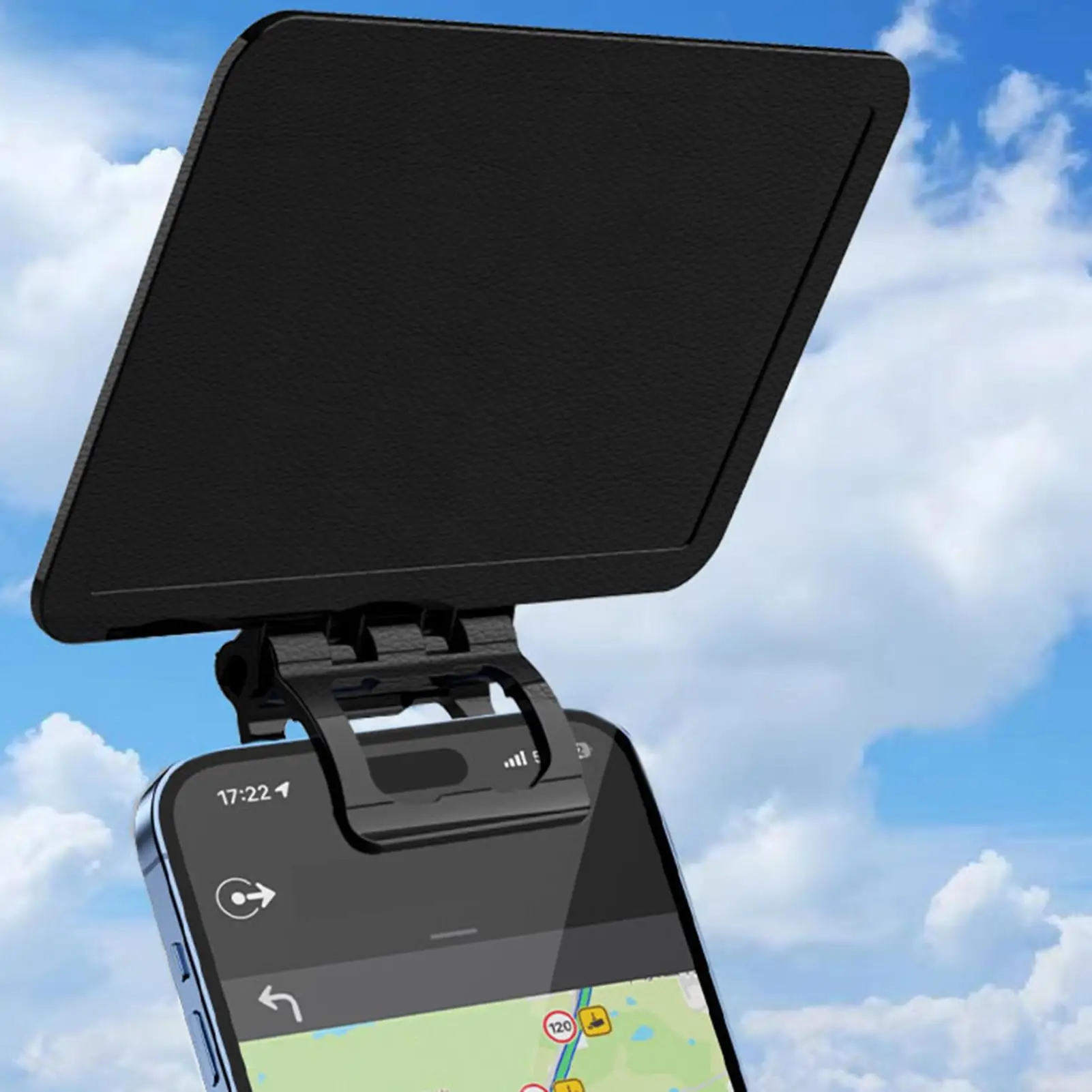 Picture 6: Mobile phone sunshade cover. Foldable, high-efficiency anti-glare mobile phone universal protective panel.