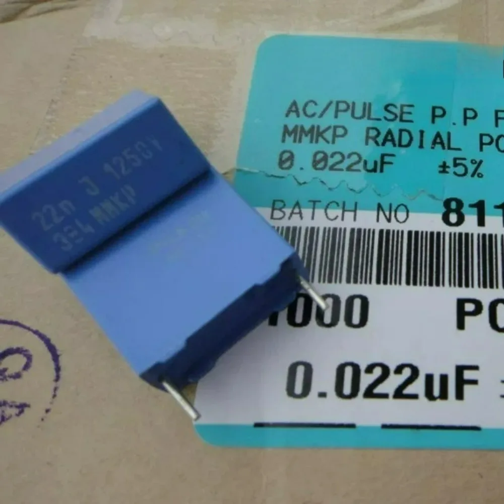 5pcs/lot MKP384 0.022uf 1250v 22nf 223 J Brand New 15mm Film Capacitor PCMP384S0076