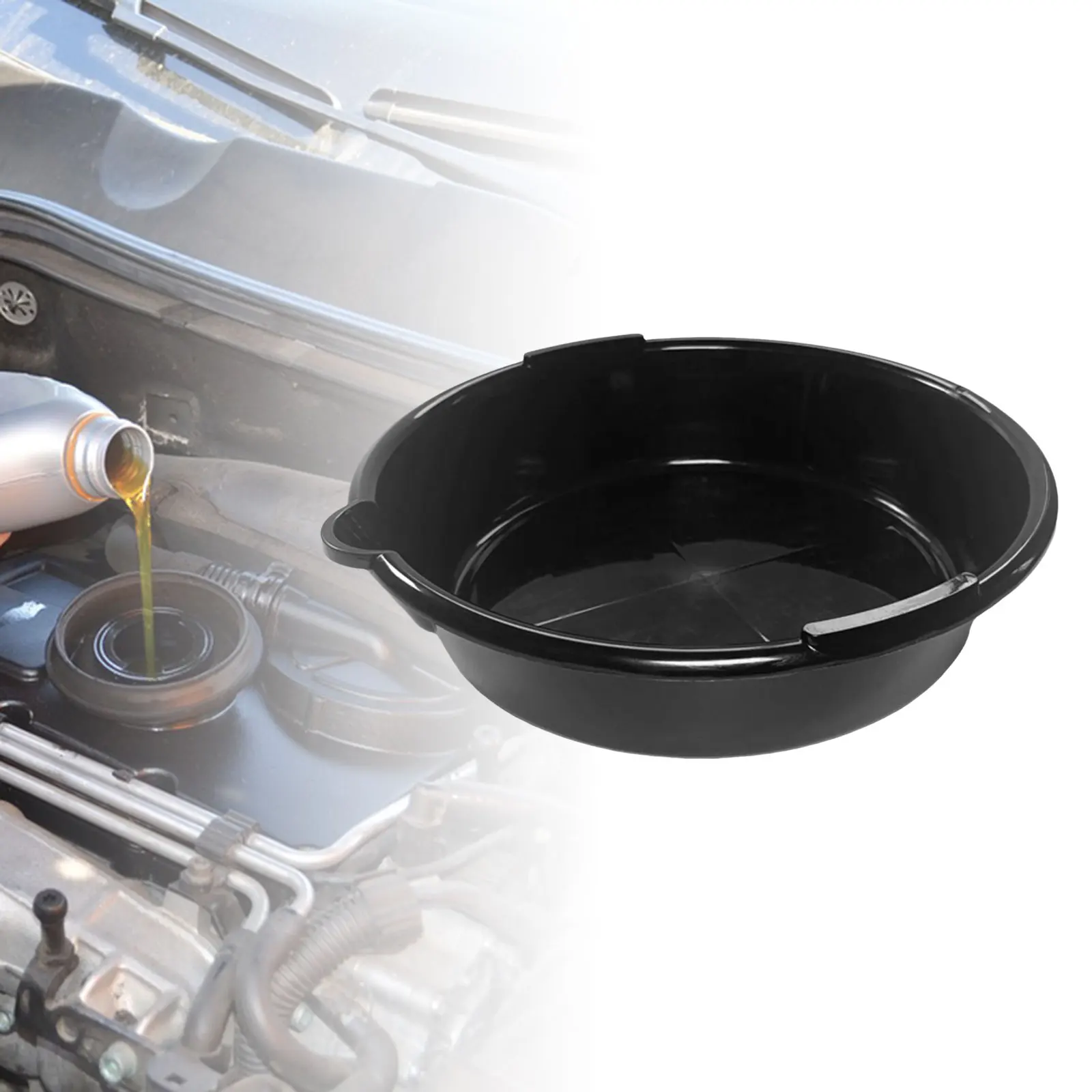 Oil Drain Container Leak Proof Anti Splash Easy Cleaning Car Oil Change Pan Oil  Workshop Auto Repair Tool for Vehicle SUV Truck