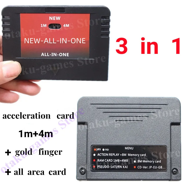 New Original ALL IN One For SEGA SATURN SD Card Pseudo KAI Games Video Used with Direct Reading 4M Accelerator Function 8MB Memo