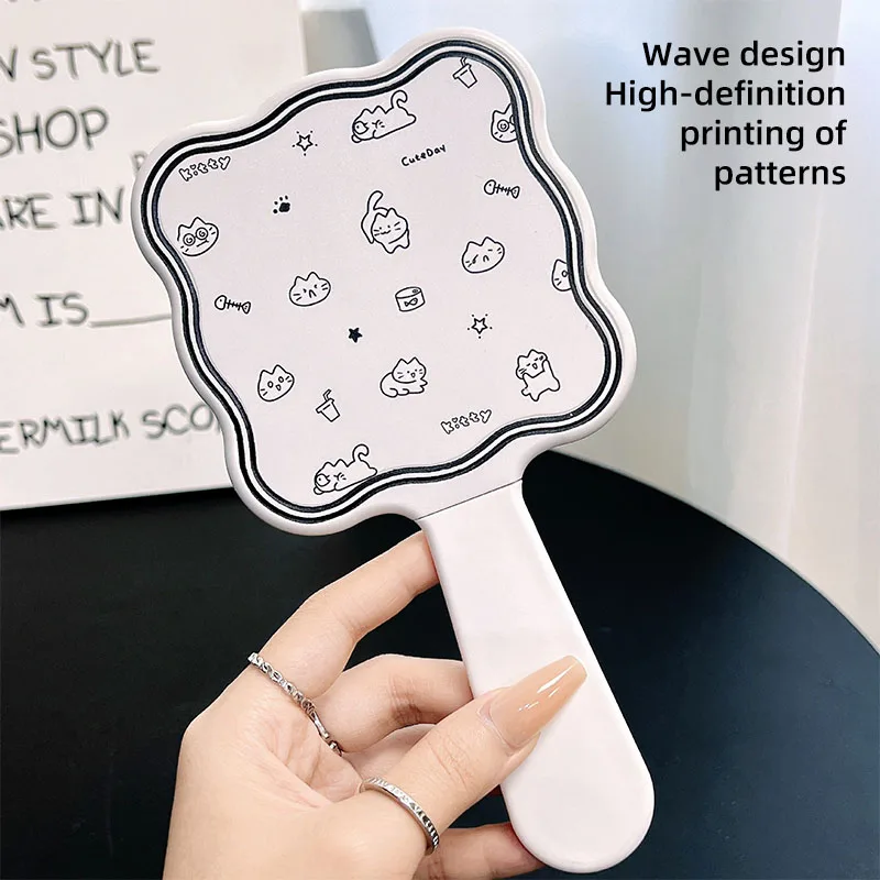 HD-spiegel met kam, handige make-upspiegel, draagbare make-upspiegel, draagbare zakspiegel, mini-make-upspiegel