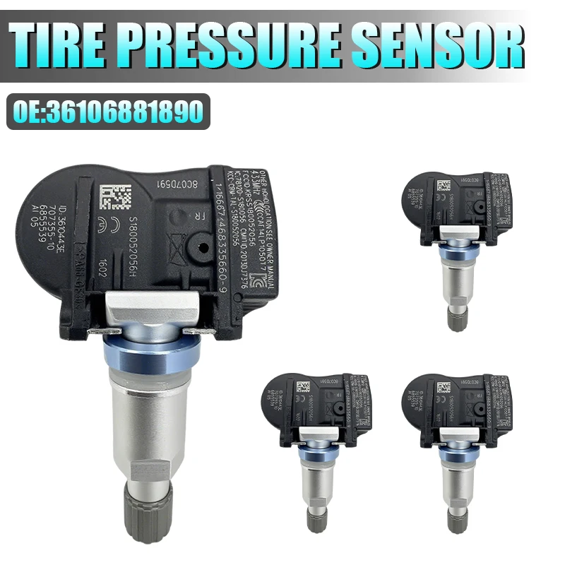 433MHz TPMS Tire Pressure Monitoring Sensor Compatible With BMW F20 F21 F30 F32 F33 F36 MINI Replaces 36106881890 36106856209