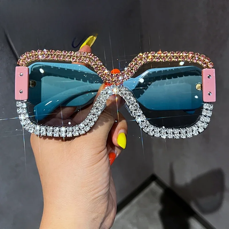 Ponadgabarytowe okulary przeciwsłoneczne dla kobiet marka projektant duże oprawki Punk okulary przeciwsłoneczne męskie okulary Gafas De Sol Hombre — zdjęcie 2