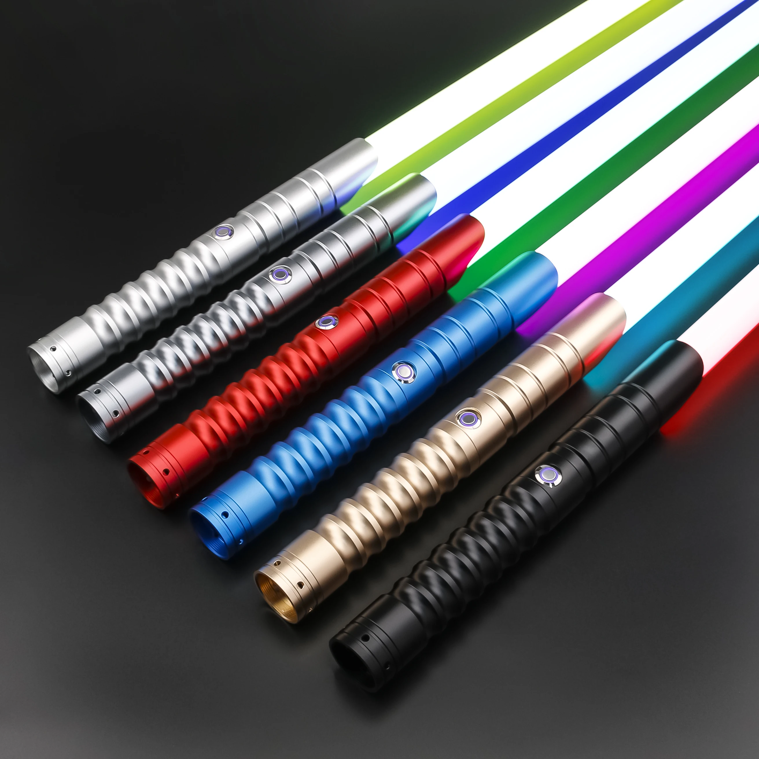 TXQ Fast shipping Lightsaber RGB Black Friday 12colors Combat Heavy Dueling Jedi Saber Sword Blaster Luminous Toy Laser Cosplay