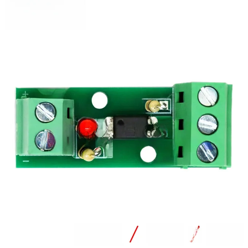 Module d'isolation optocoupleur à 1 canal PC817 EL817 3V-5V 12V 24V, support de Rail d'isolateur photoélectrique, carte de moteur d'entraînement PLC
