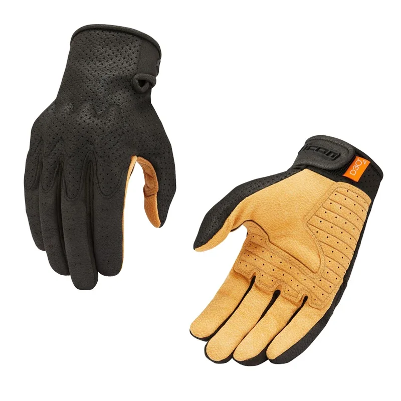 AliExpress 2024 Men Riding Motorcycle Leather Gloves Mountain Bike Mtb Gloves Full Finger Motocross Protective Gloves