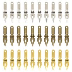 Wholesale 20pcs Three Color Ink Pen Nib Charms Alloy Metal Pendants For DIY Jewelry Accessories Making 32*7mm