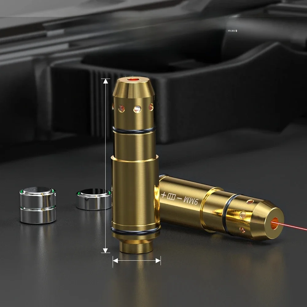 Kaseta treningowa z czerwonym punktem laserowym 9 mm do treningu strzelania pistoletem — 2