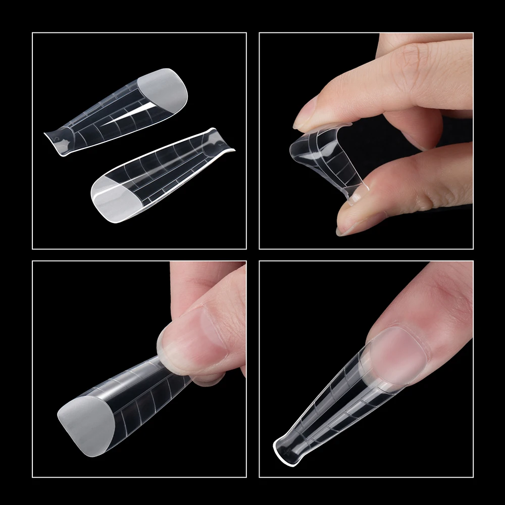 TP Nail Dual Forms Full Cover False Nails Quick Building Mold Tips Fake Nail Shaping Extend Top Molds Accessories