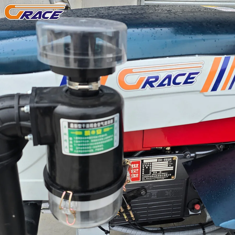 Grace Agricultural Mini Crawler Tractor With Excavator 25HP 35HP Diesel Tiller Cultivator Equipment