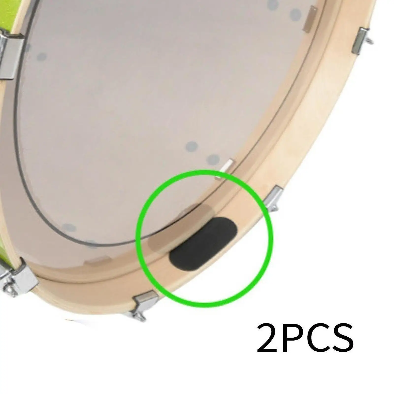 2Pcs Bass Drum Hoops Protector Versatile Sturdy Kick Drum Hoop Guard Drum Edges Protection Supplies Parts for Wood Bass Drum