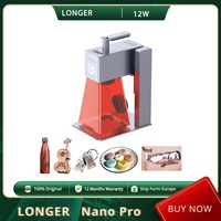 LONGER Nano Pro, 12W Portable Laser Engraver, 0.01mm Precision, 5000mm/s, Handheld & LightBurn Compatible