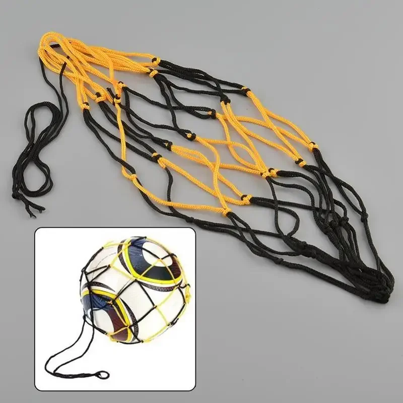 Sac en filet pour ballon de football en plein air, sac en filet pour ballon de football, basketball, football, durable, proximité standard, wstring, fermeture de volley-ball
