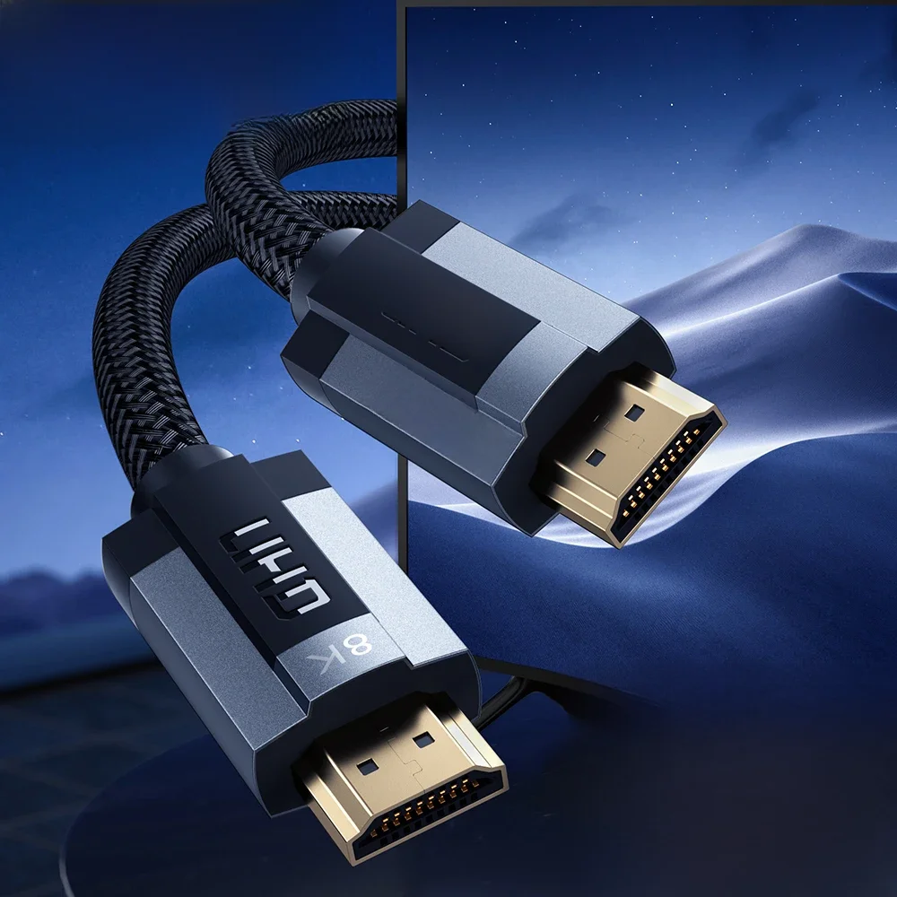 Toocki USB HDMI Cable for Xiaomi TV Box PS5 USB HUB Projector Ultra High-Speed Certified 8K@60Hz Cable 48Gbps EARC Dolby Vision
