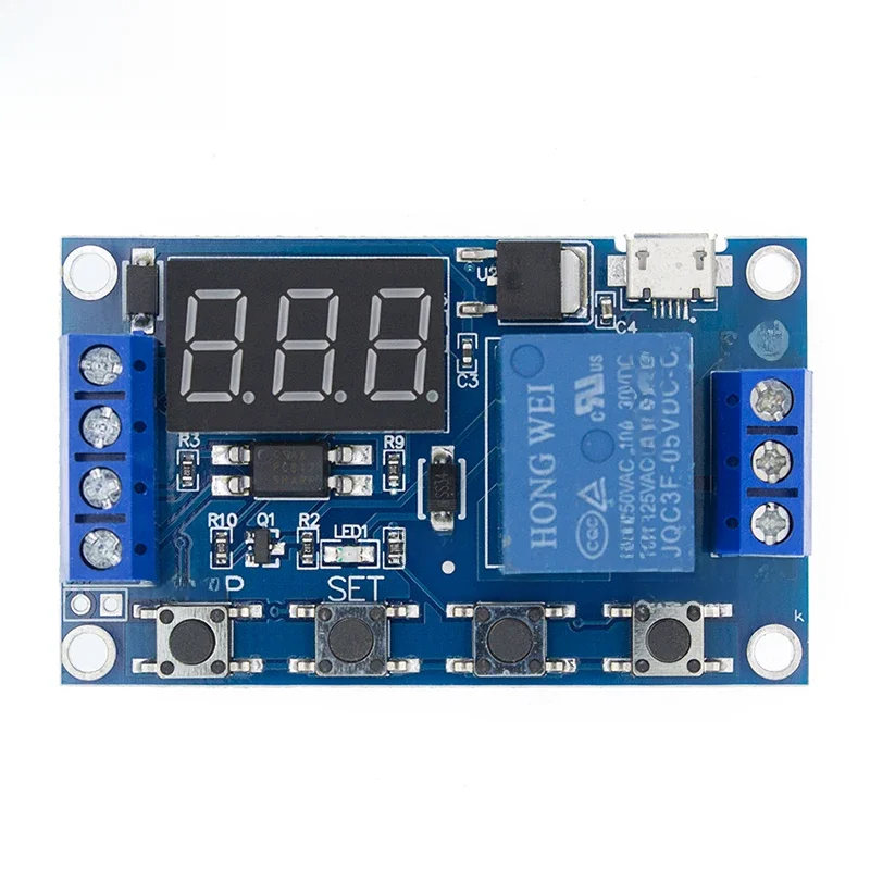 AliExpress TENSTAR ROBOT 6-30V Relay Module Switch Trigger Time Delay Circuit Timer Cycle Adjustable 828 Promotion