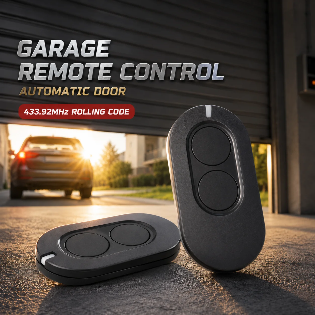 

2pcs Ditec Entrematic ZEN 2 / ZEN 4 Garage Remote Control Automatic Door 433.92MHz Rolling Code Handheld Transmitter