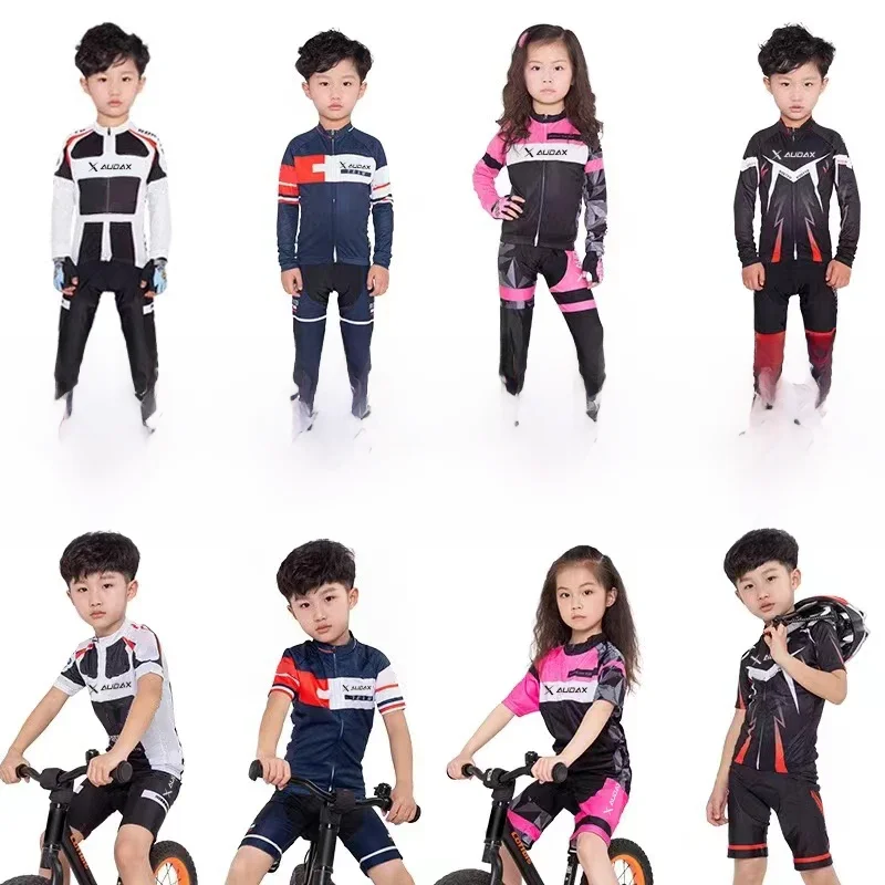 AliExpress AUDAX Boys' and Girls' Cycling Set, Children's Cycling Shirt, Mountain Bike Shirt, Roller Skating