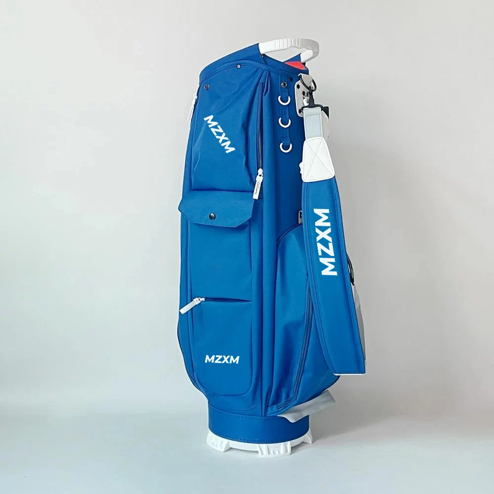 2024 Newest Golf Bag Basic Style Blue Color PU Waterpoof Golf Caddy Bag Equipment High Quality Large Capacity Golf Club Bag