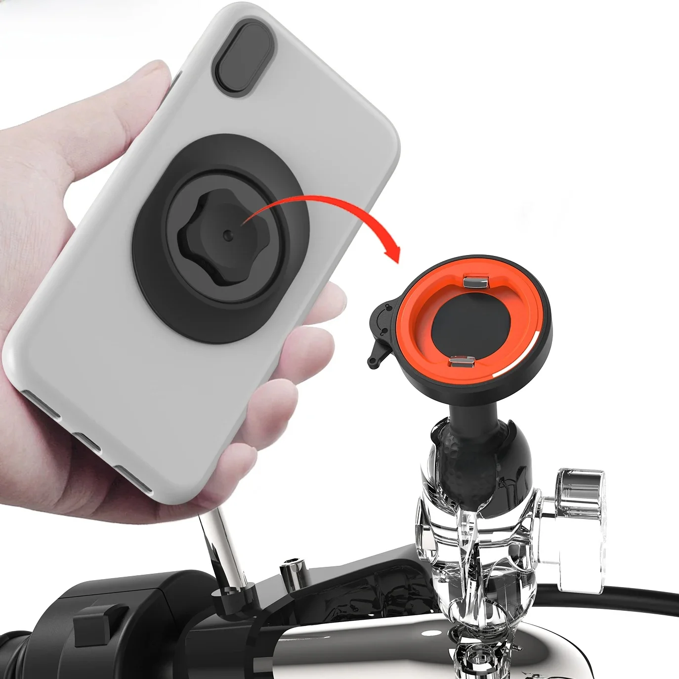 AliExpress sincetop 1' Ball Motorcycle Phone Holder Mobile Stand for iPhone Xiaomi Moto Bicycle Accessories Mulit Angle With 1 Inch Ball